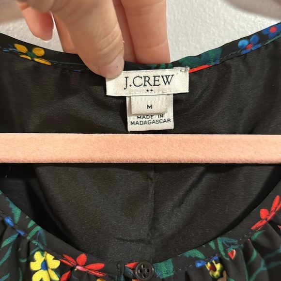 J. Crew Black and Red Floral Mini Dress - Picture 5 of 9